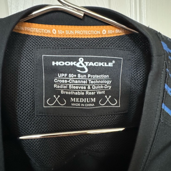 High End Hook & Tackle SPF 50 Sun Protection Long Sleeve Fishing T-Short Men’s M - Picture 3 of 4